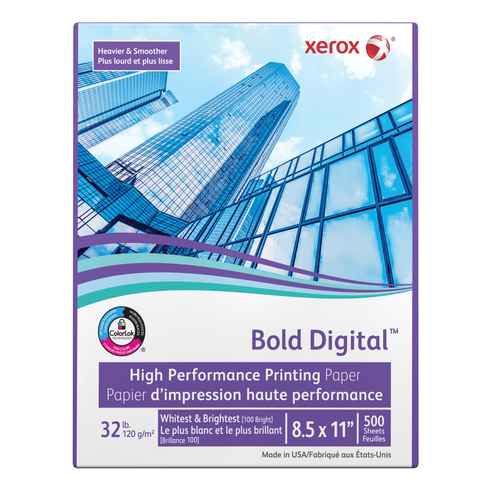 Xerox® Bold Digital™ Printing Paper, 1 Ream, Letter