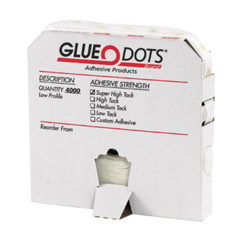 Glue Dots, 1/2", High-Tack, Medium Profile, Pack Of