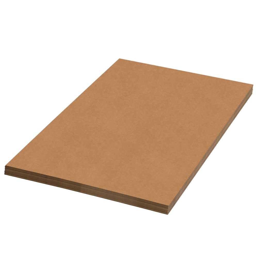Partners Brand Corrugated Sheets, 18" x 12", Kraft,