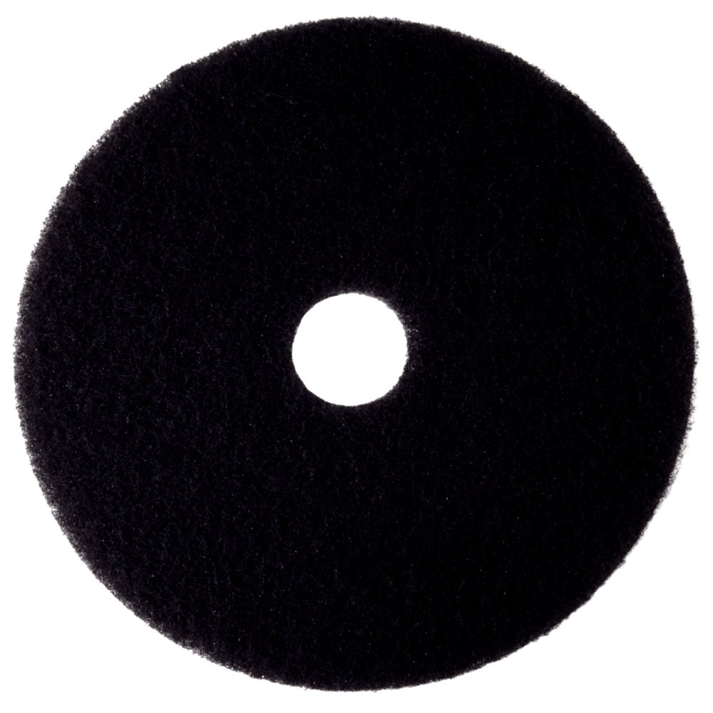 3M™ 7300 High-Productivity Floor Stripping Pads, 17", Black,