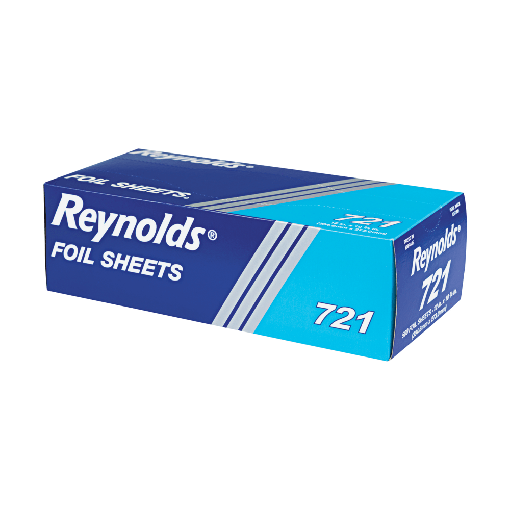 Pactiv Individual Aluminum Foil Sheets, 12" x 10