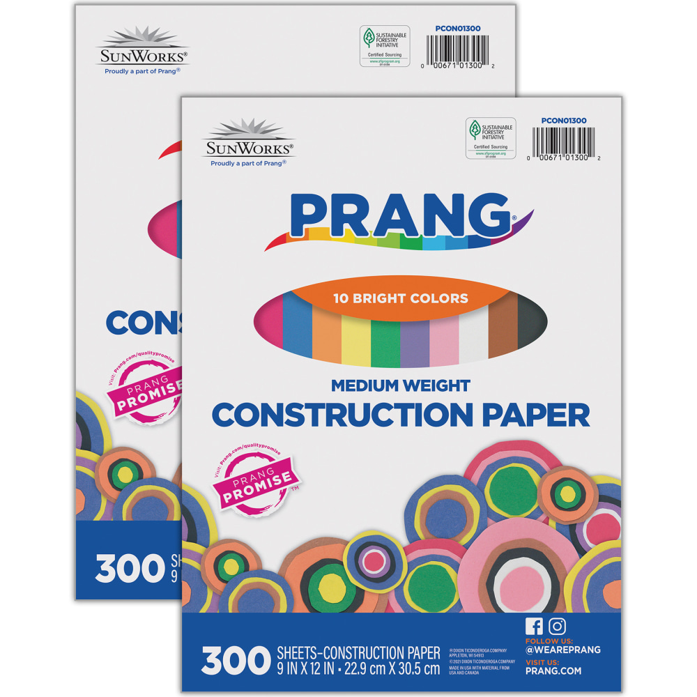 Prang Construction Paper, Medium Weight, 9" x 12",
