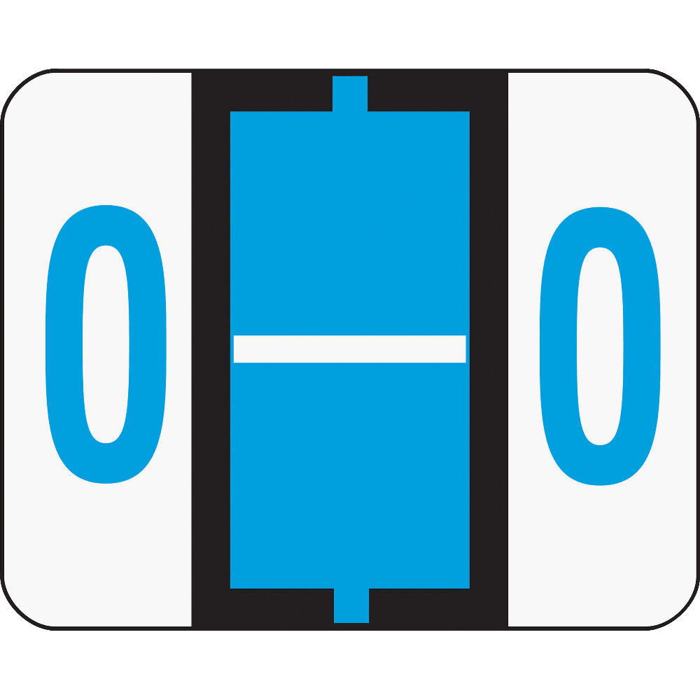 Smead® BCCR Bar-Style Permanent Alphabetical Labels, O, Blue,