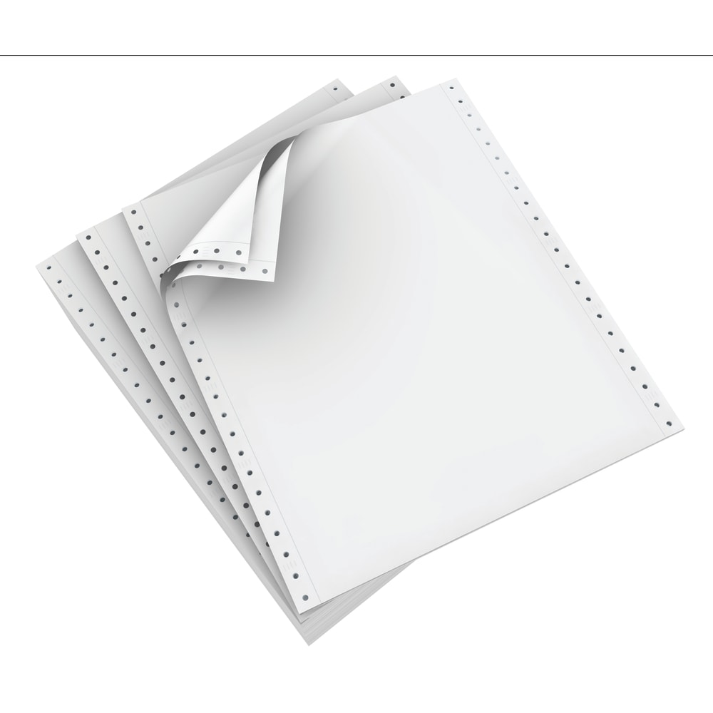 Domtar Continuous Form Paper, 2-Part, Carbonless, 9 1/2"