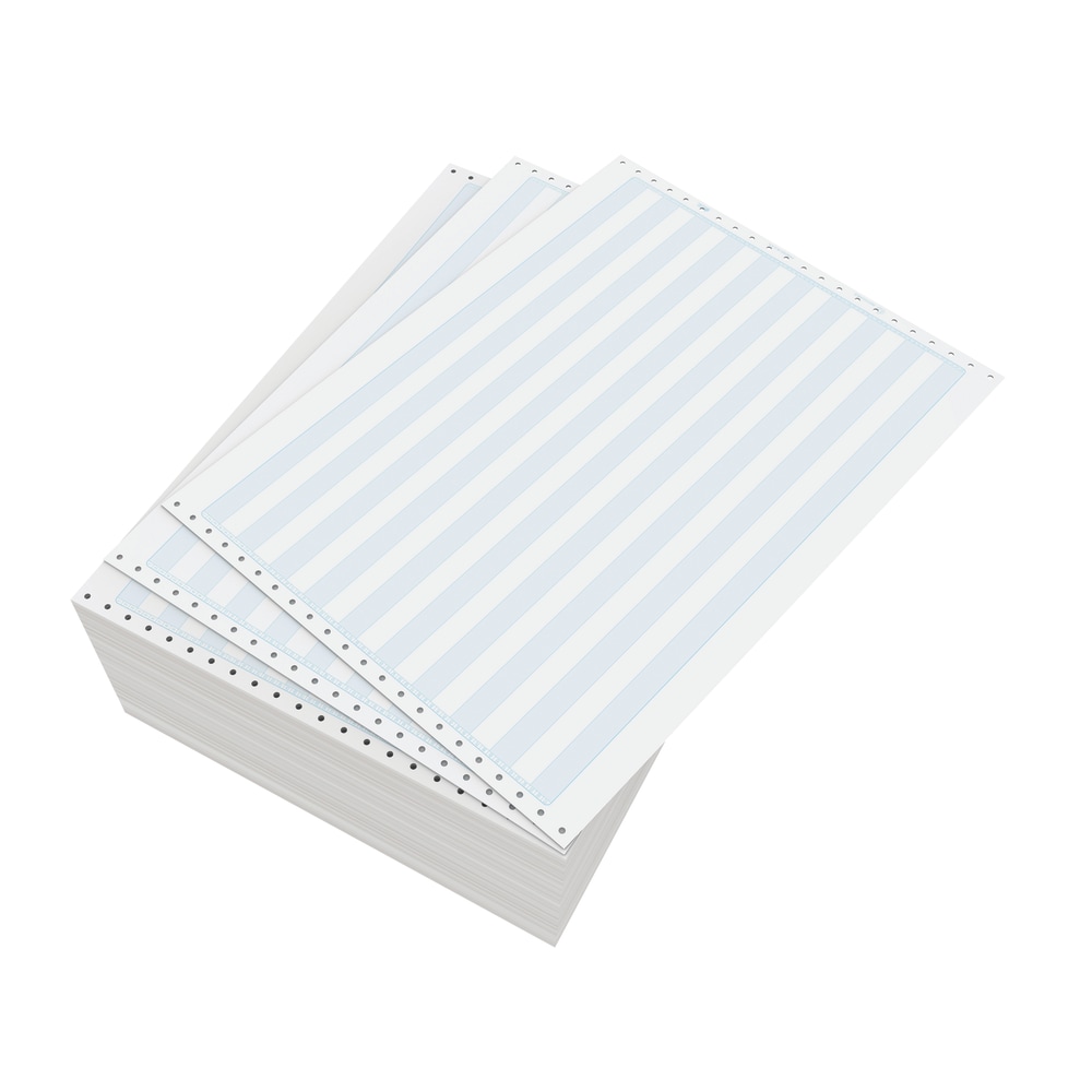 Domtar Continuous Form Paper, Unperforated, 14 7/8" x