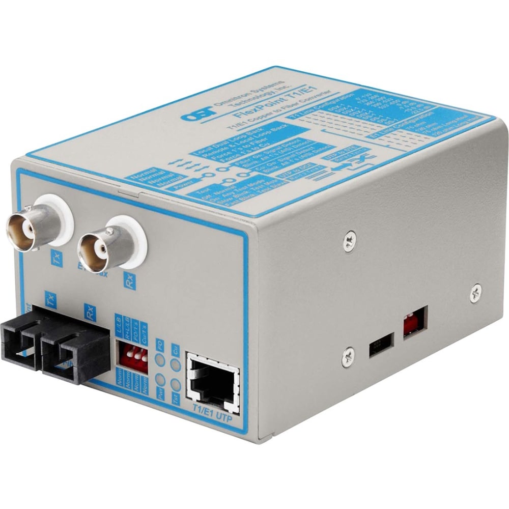 Omnitron Systems FlexPoint T1/E1 Copper to Fiber Media