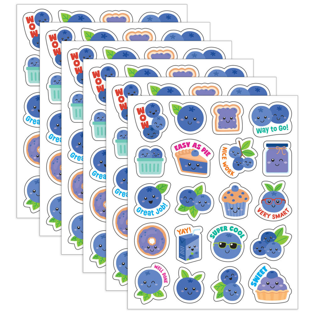 Teacher Created Resources Smelly Stickers, Blueberry, 120 Per