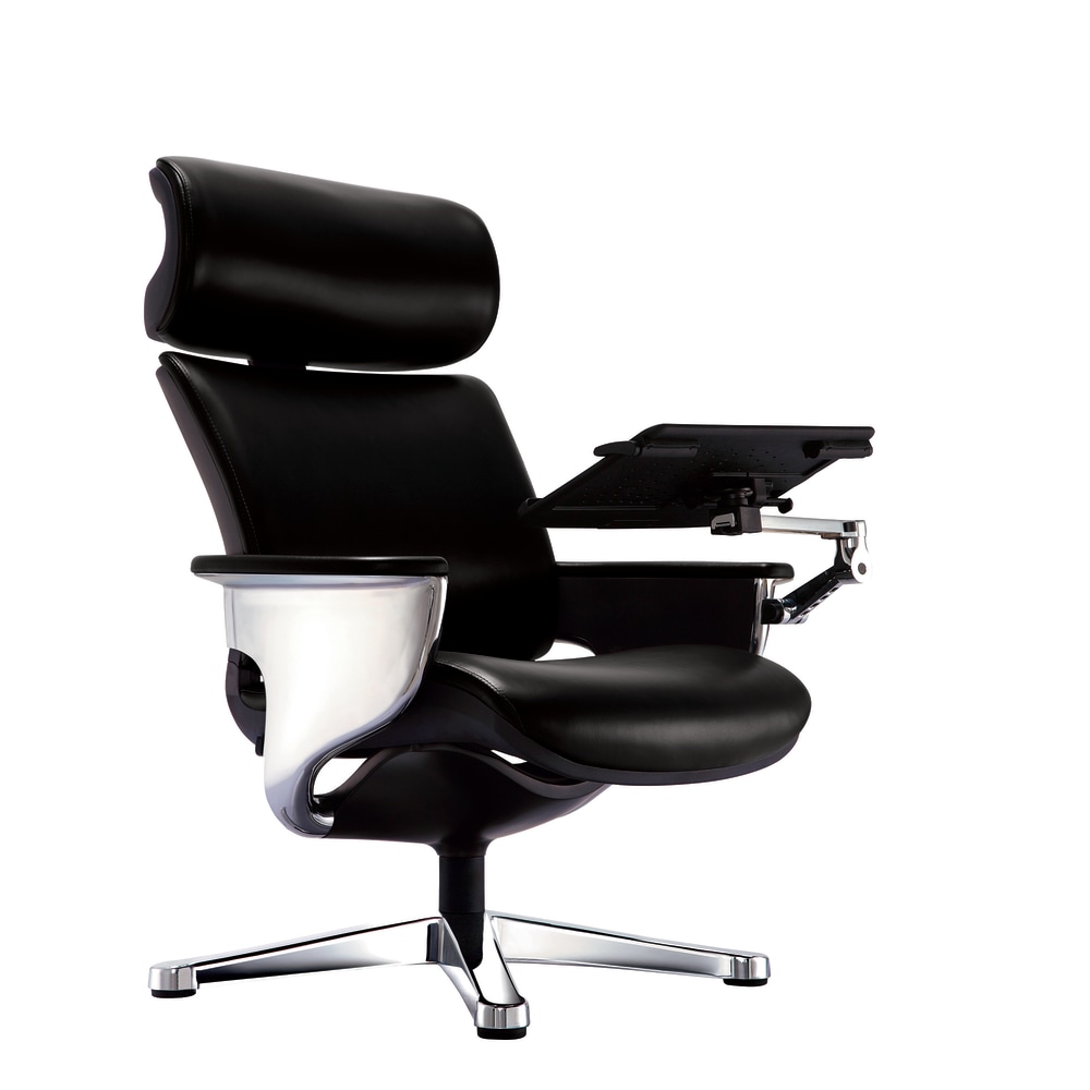 Eurotech Nuvem Bonded Leather High-Back Lounge Chair With