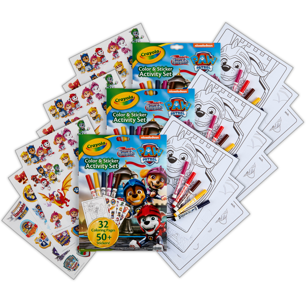 Crayola Color & Sticker Activity Set, Paw Patrol,