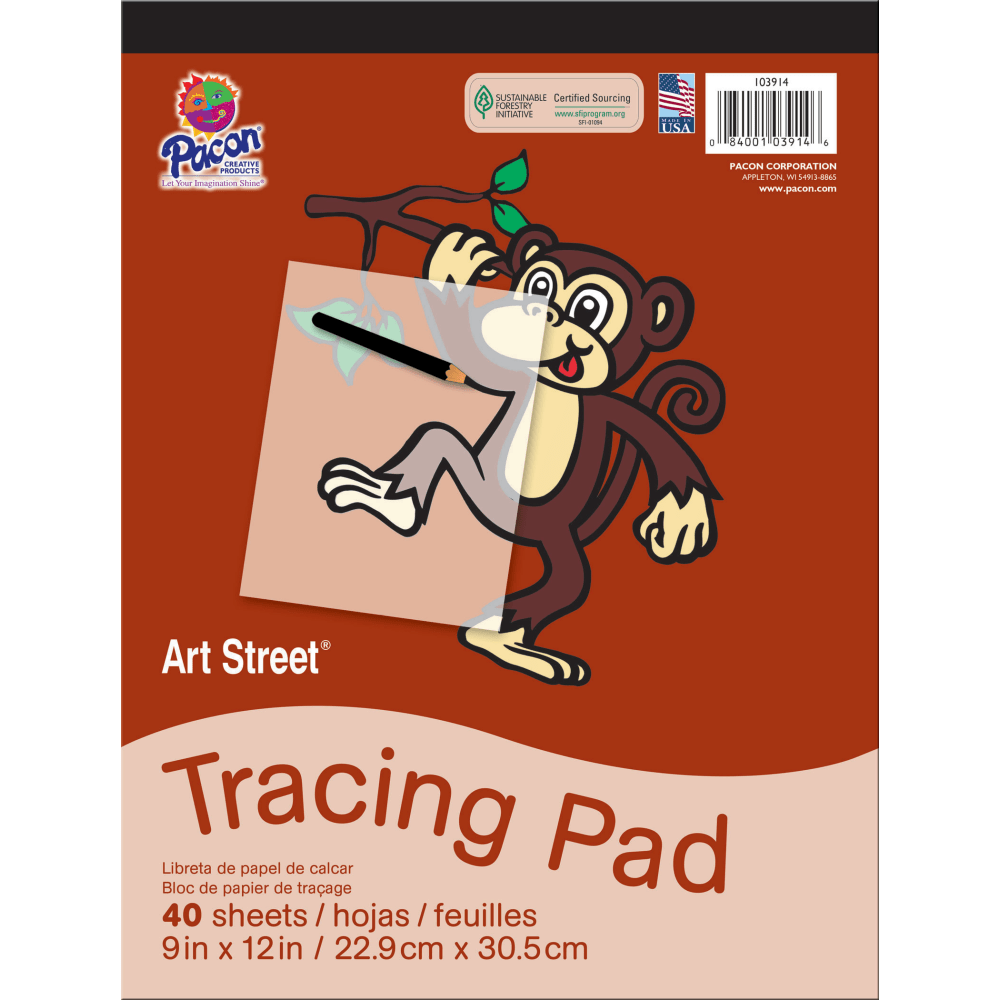Pacon® Art Street® Drawing Paper Pad, 9" x