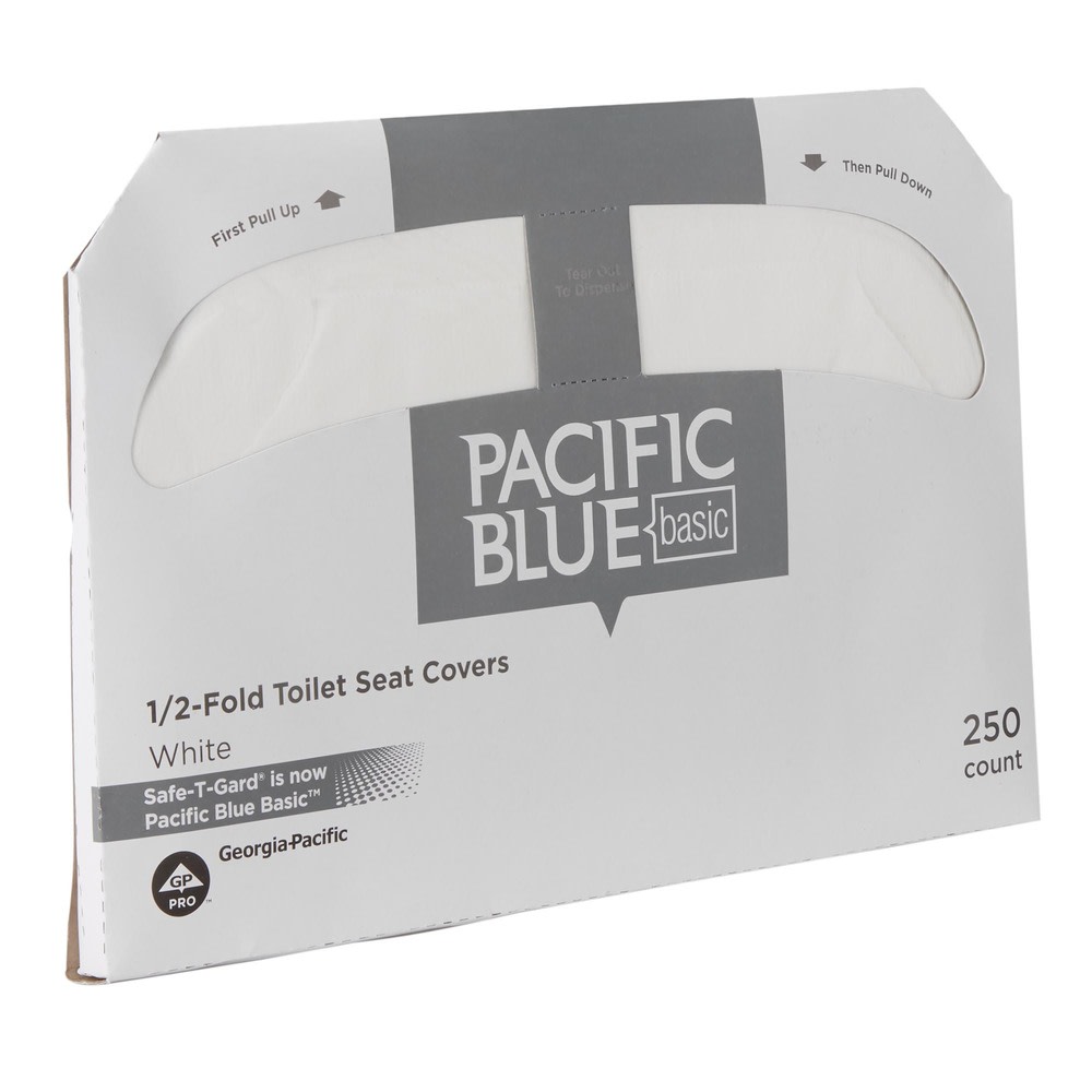 PACIFIC BLUE BASIC® 1/2-FOLD TOILET SEAT COVER BY