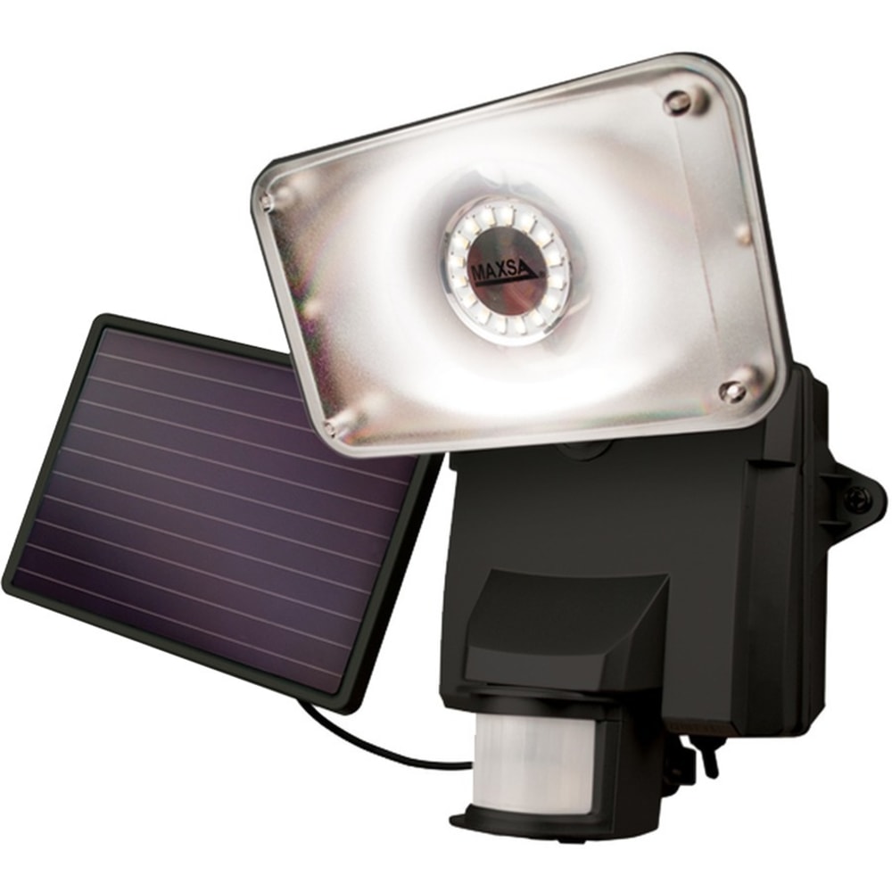 Maxsa Motion-Activated Solar Security Floodlight - LED Bulb
