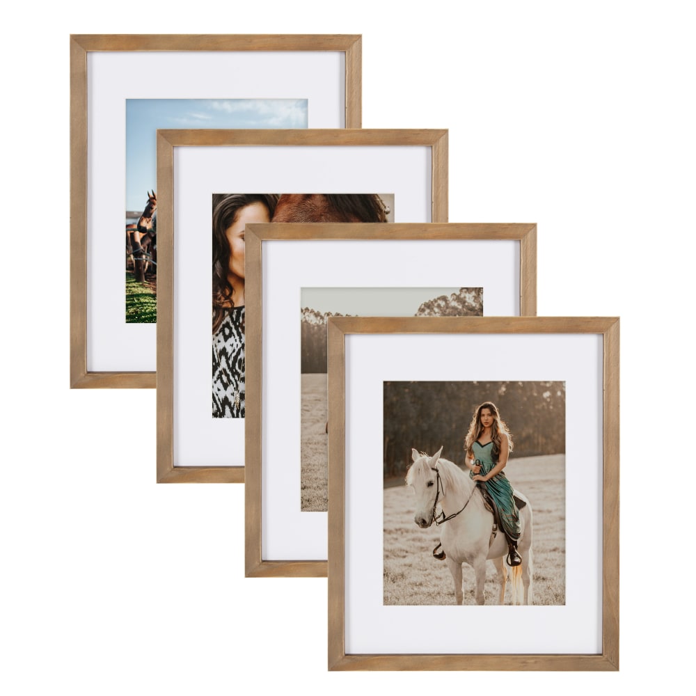 Uniek DesignOvation Gallery Wood Photo Picture Frame Set,