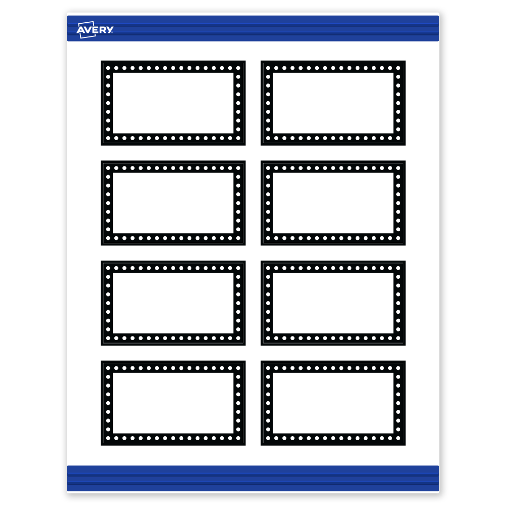 Avery® Printable Cards With Sure Feed® Technology, 2"