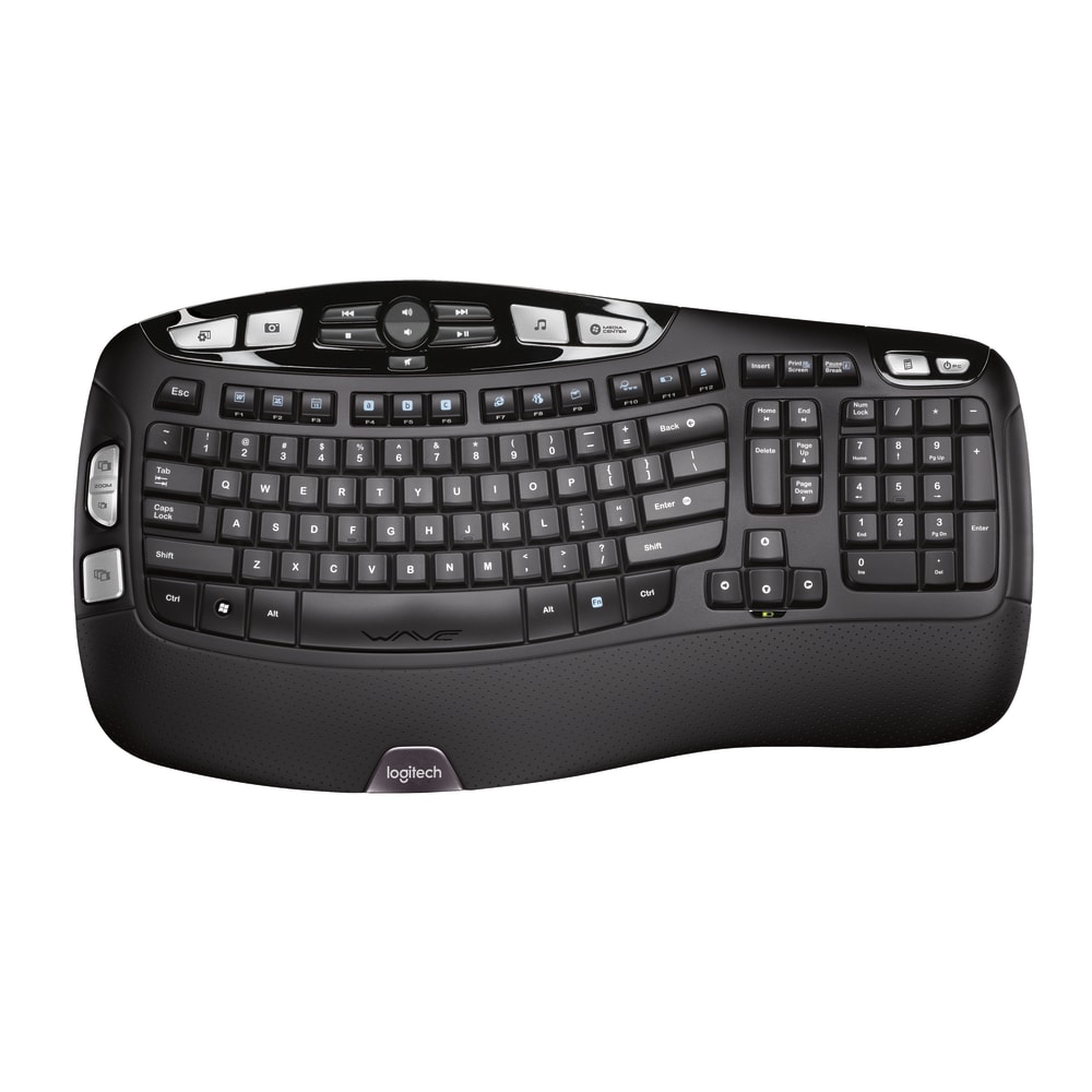 Logitech® K350 Wireless Full-Size Keyboard, Black, 920-001996
