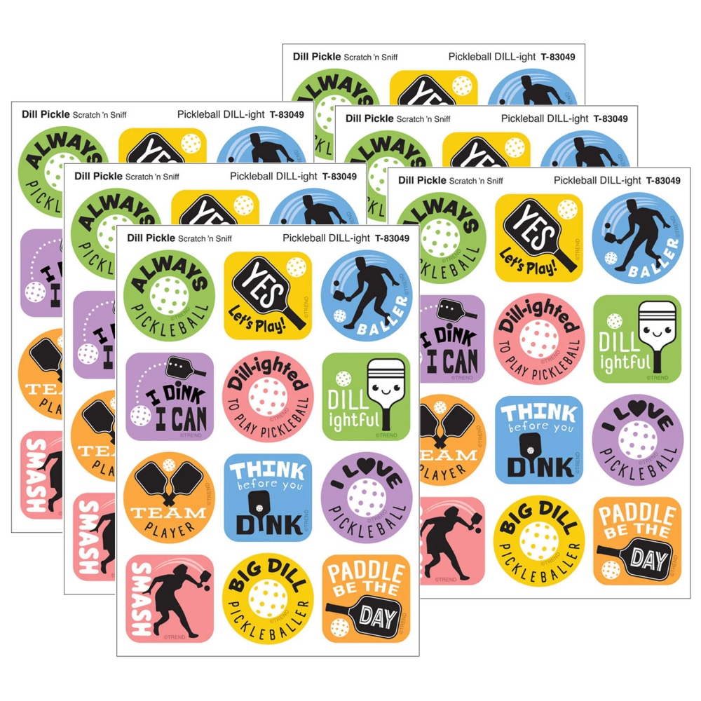 TREND Stinky Stickers, Pickleball Pride, Dill Pickle Scent,