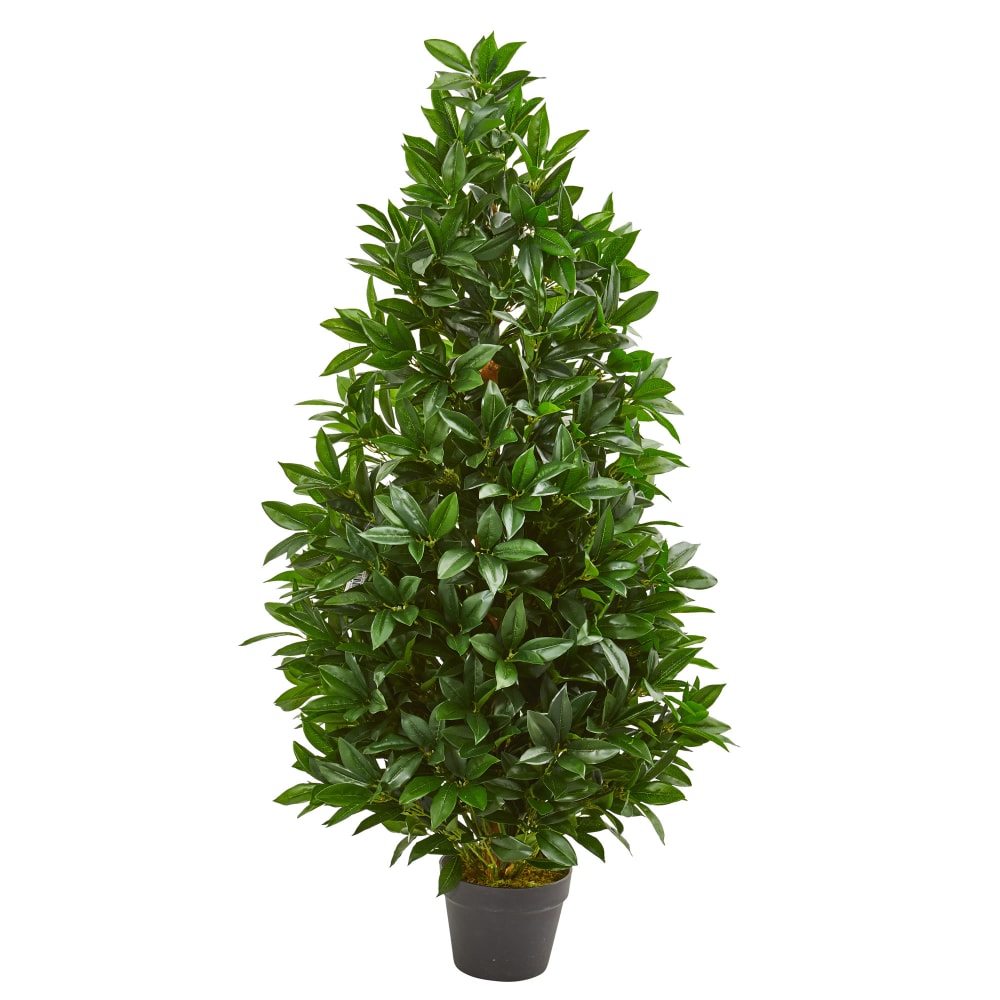 Nearly Natural Bay Leaf 4&#x27; UV-Resistant Artificial Topiary