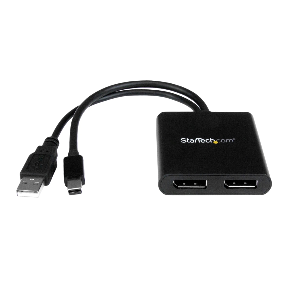 StarTech.com 2-Port Multi Monitor Adapter, Mini DisplayPort 1.2