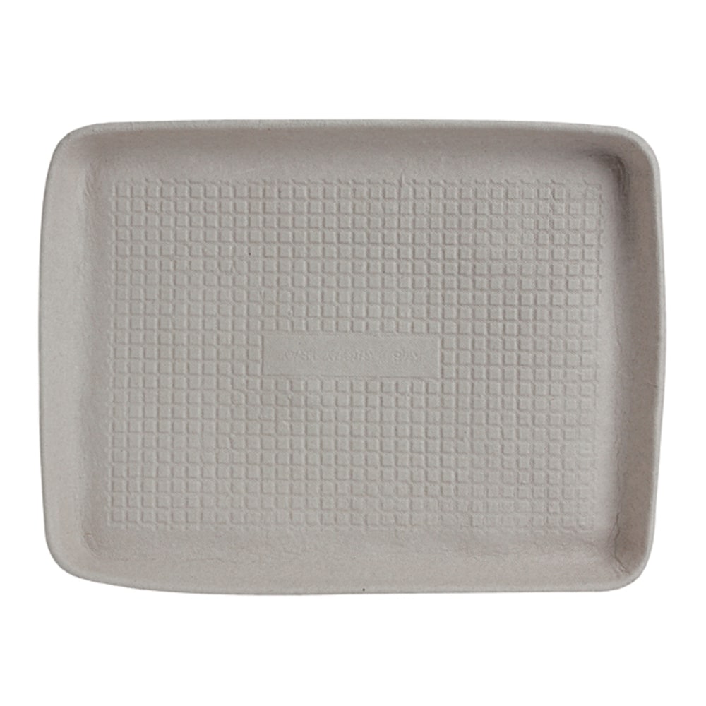 Chinet® StrongHolder Rectangular Molded Fiber Food Trays, 9"
