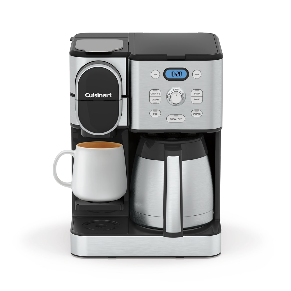 Cuisinart Thermal 10-Cup Programmable Coffeemaker, Black/Chrome