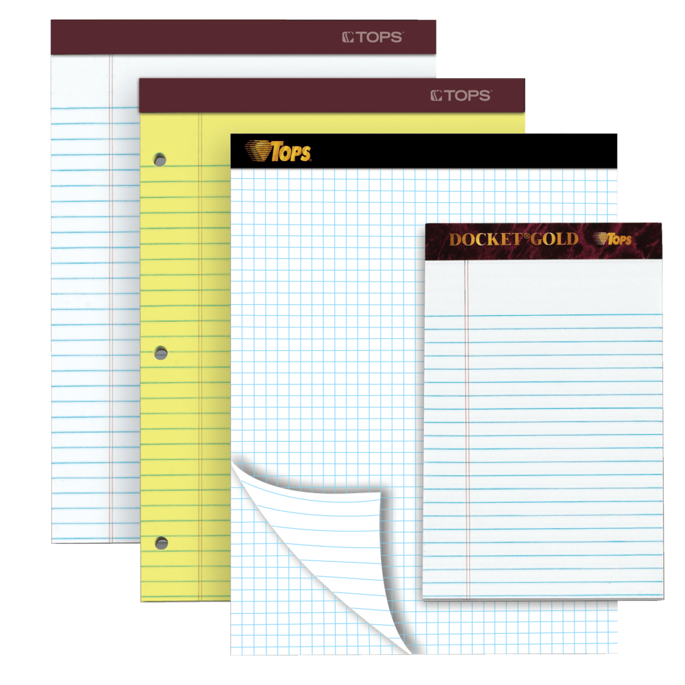 TOPS™ Docket Gold™ Premium Writing Pad, 5" x