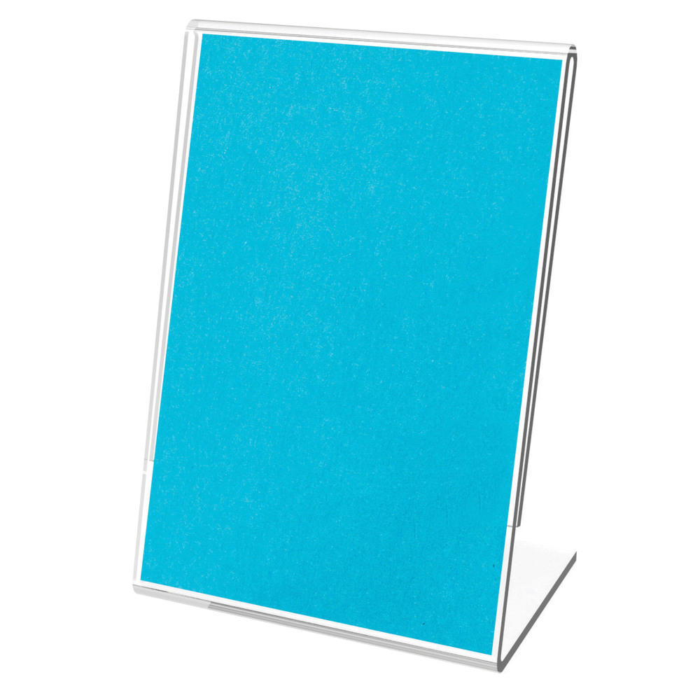 Deflecto® Mini Tabletop Sign Holder, 4 1/8"H x