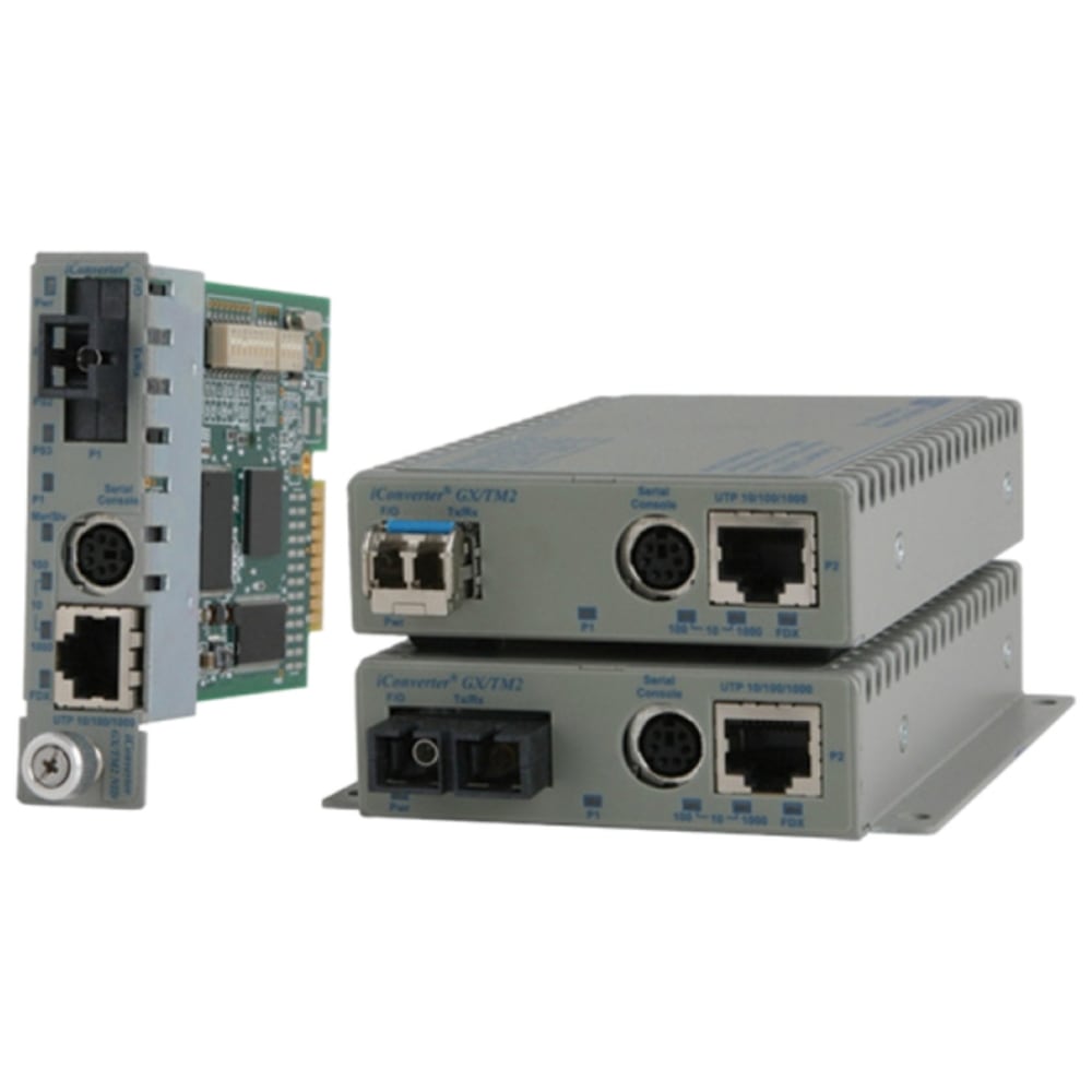 Omnitron Systems iConverter GX/TM2 Media Converter - 1xRJ45