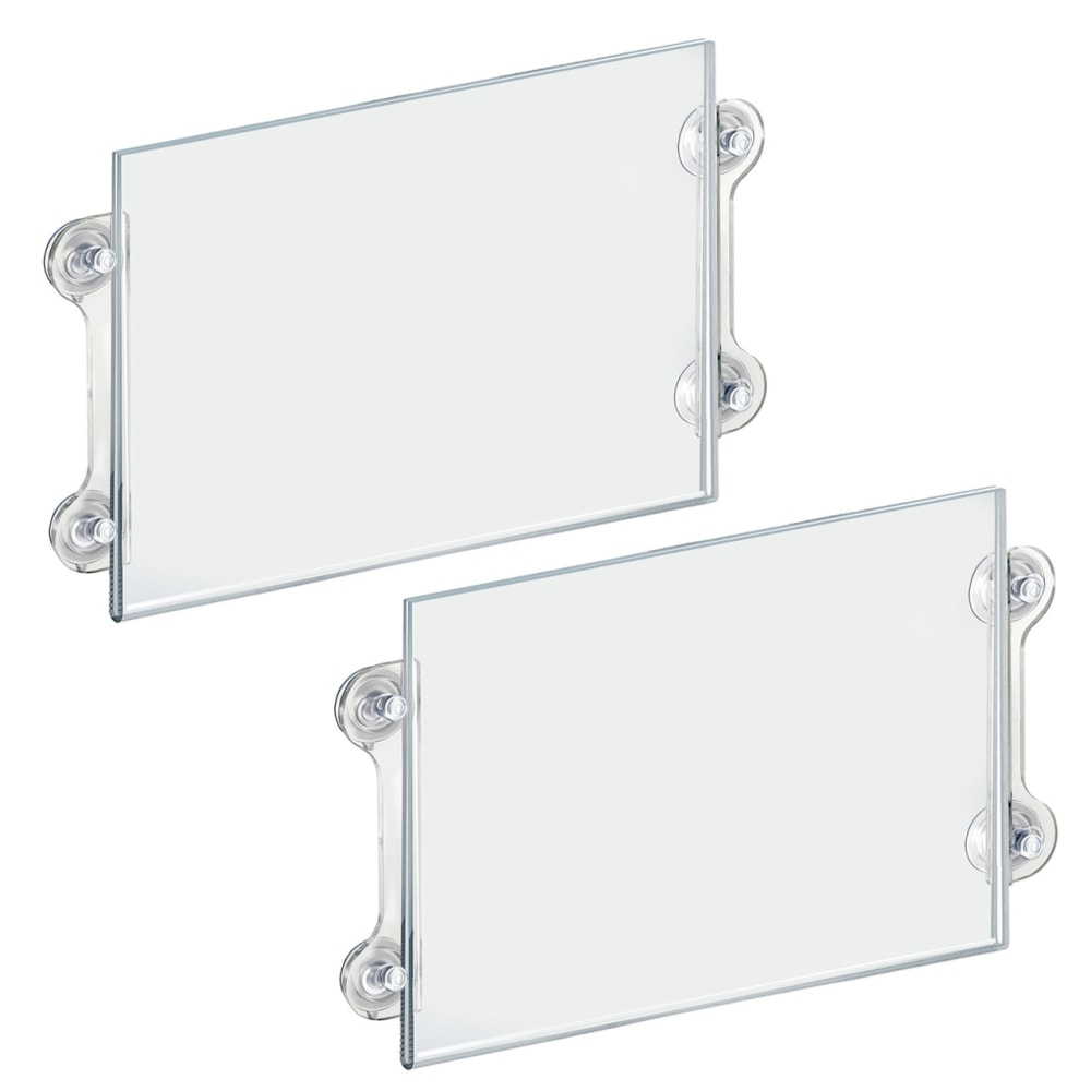 Azar Displays Vertical/Horizontal Sign Frames With Suction Cups,
