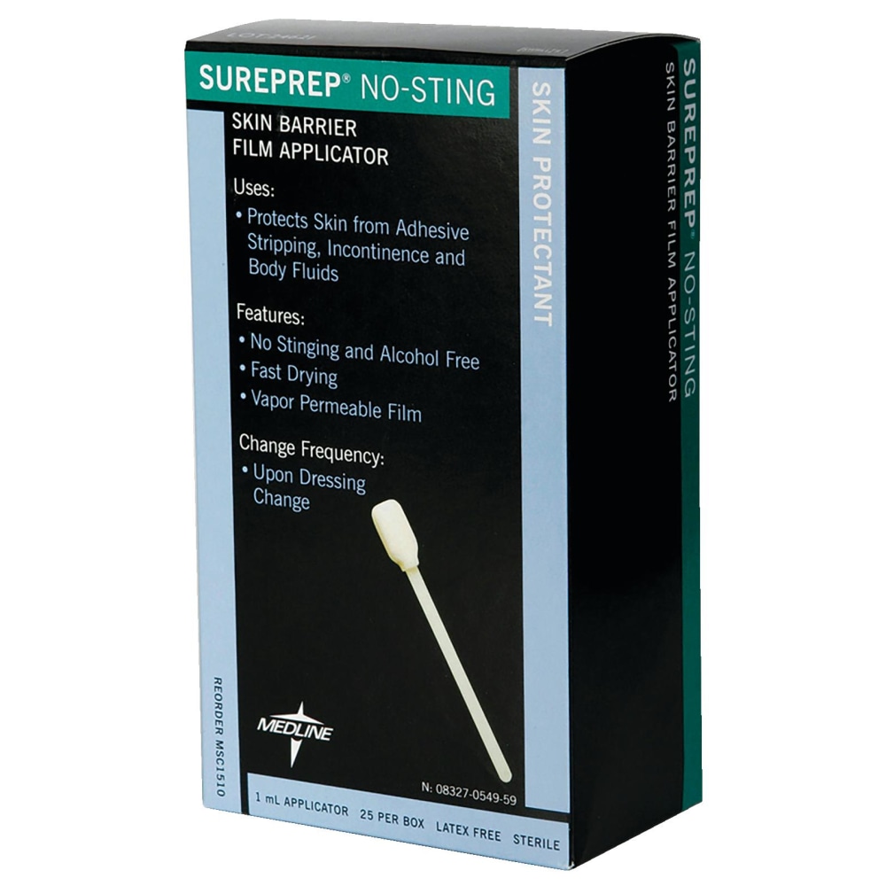 Medline Sureprep No-Sting Skin Protectant, Box Of 25
