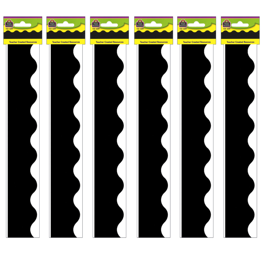 Teacher Created Resources Border Trim, Black, 35' Per