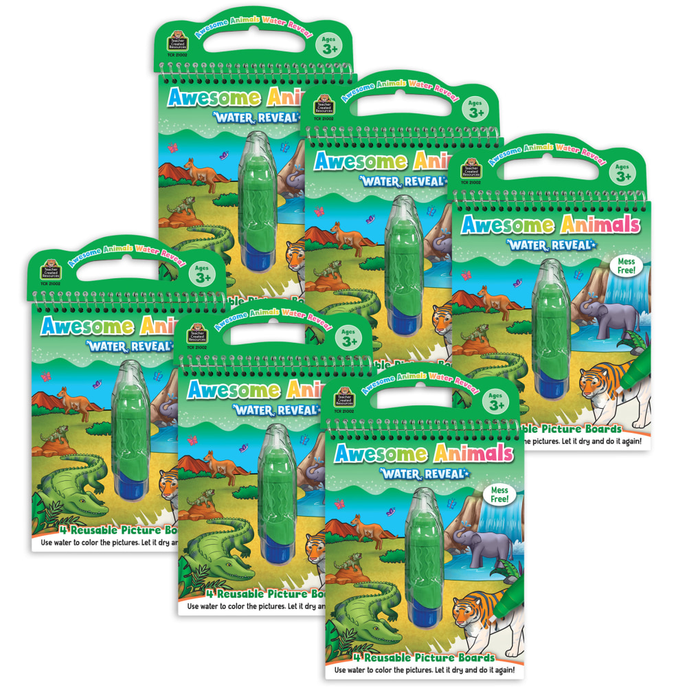 Teacher Created Resources Water Reveal Books, Awesome Animals,