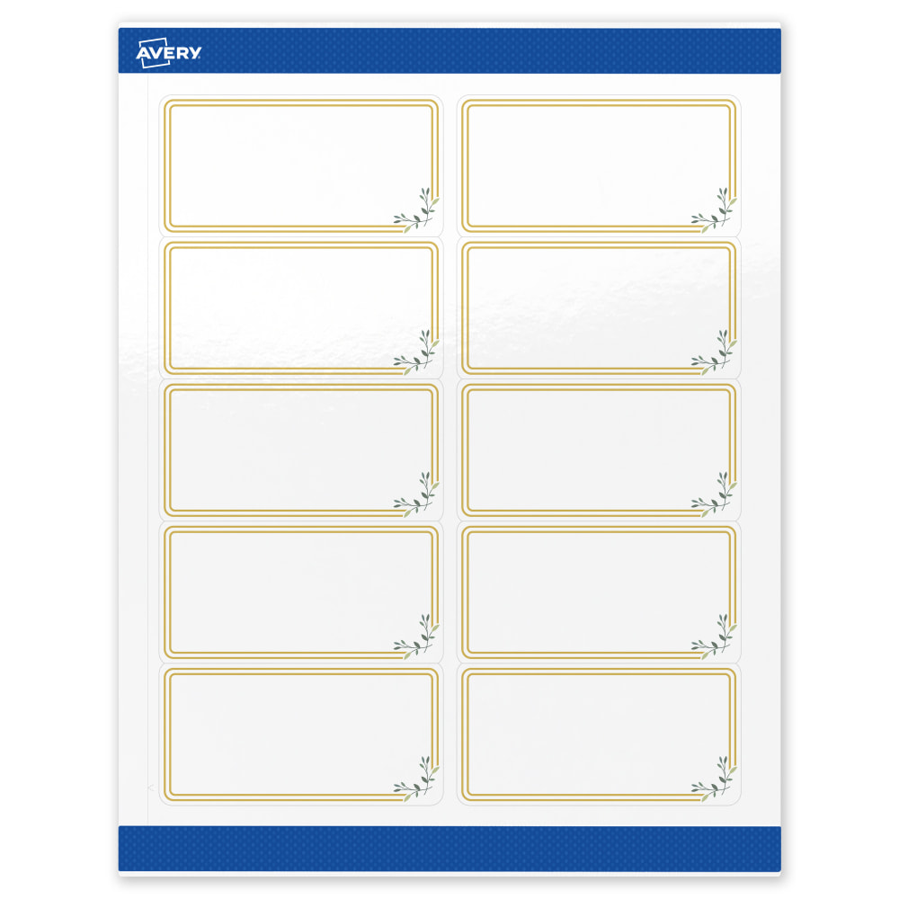 Avery® Printable Labels & Sure Feed®, S00-DMZ-PRWGP10,