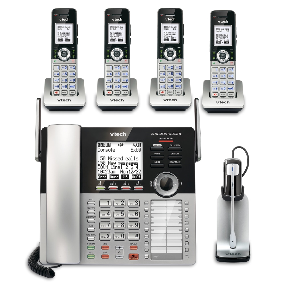 VTech® 4-Line Small Business Office Phone System with
