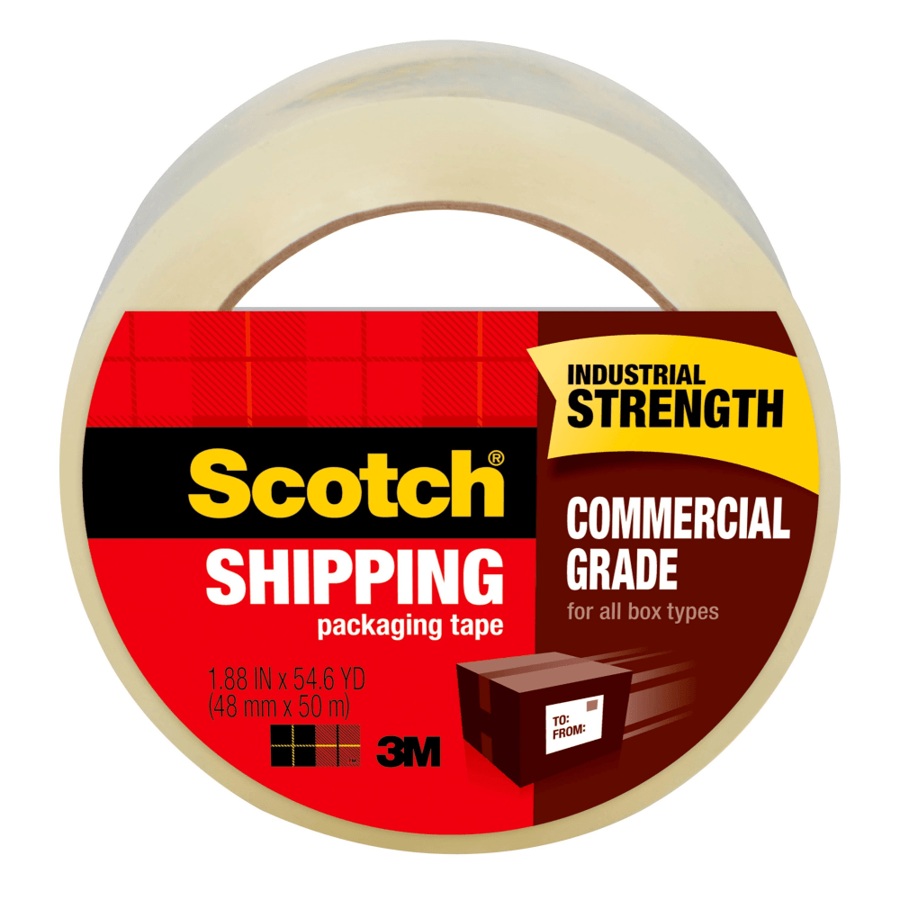 Scotch® Commercial Grade Shipping Packing Tape, 1 Tape