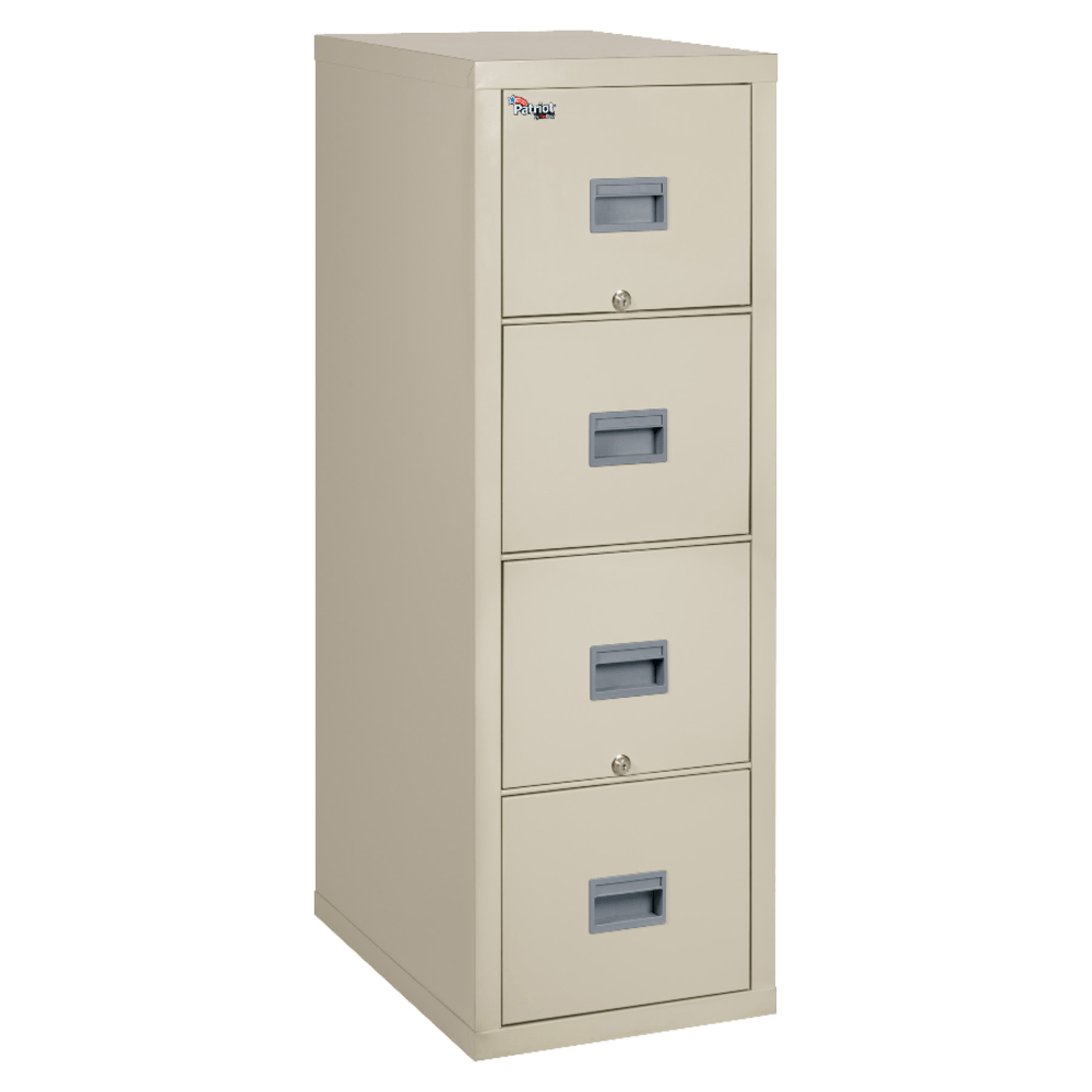 FireKing® Patriot 20-3/4"D Vertical 4-Drawer Fireproof File