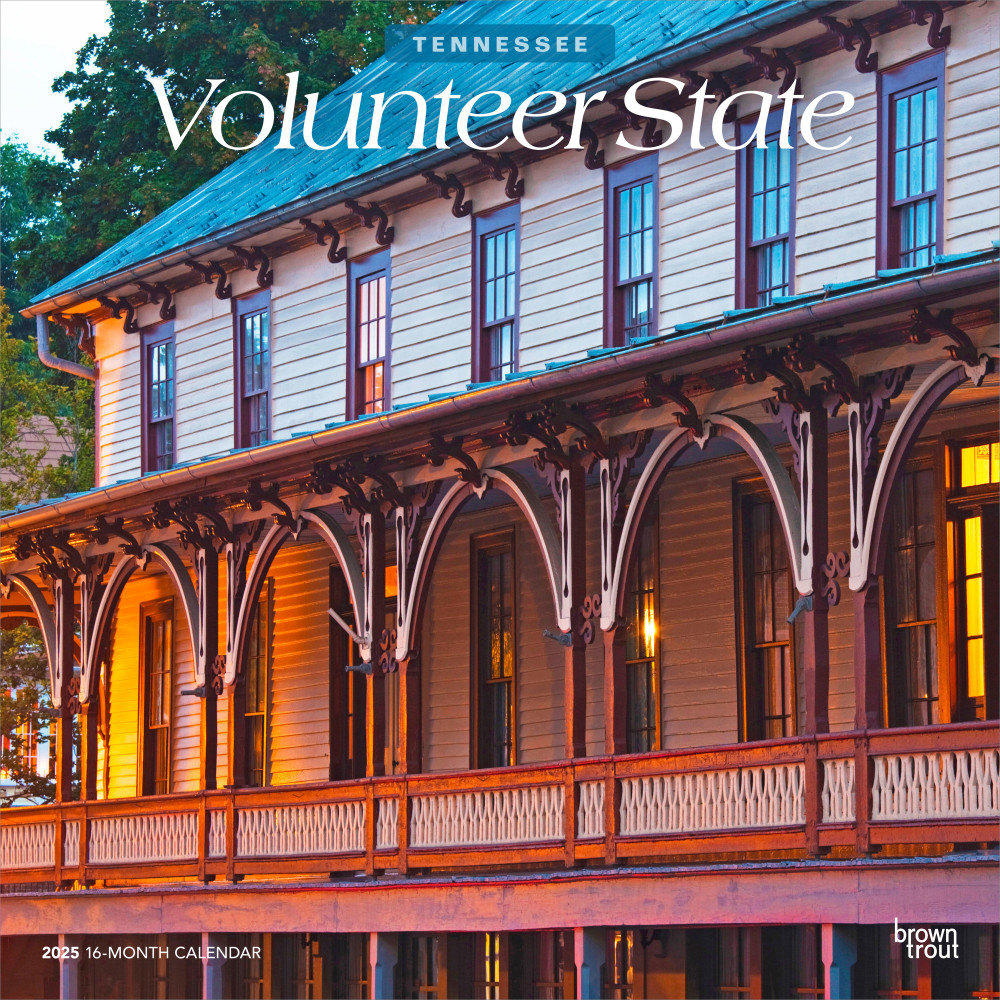 2025 BrownTrout Volunteer State Tennessee Places Monthly