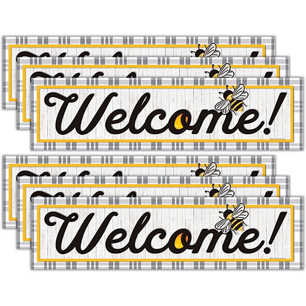 Eureka Welcome Horizontal Banners, 45" x 12", The