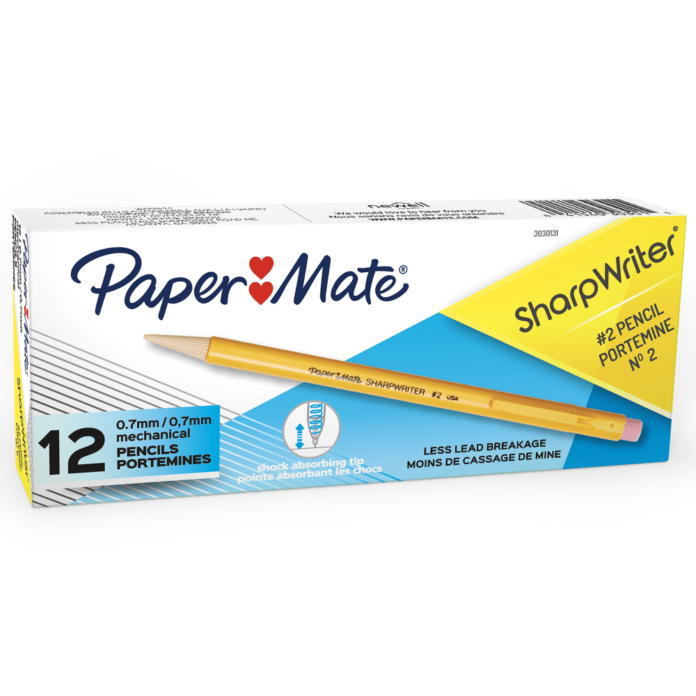 Paper Mate® Sharpwriter® Mechanical Pencils, 0.7mm, #2 Lead,