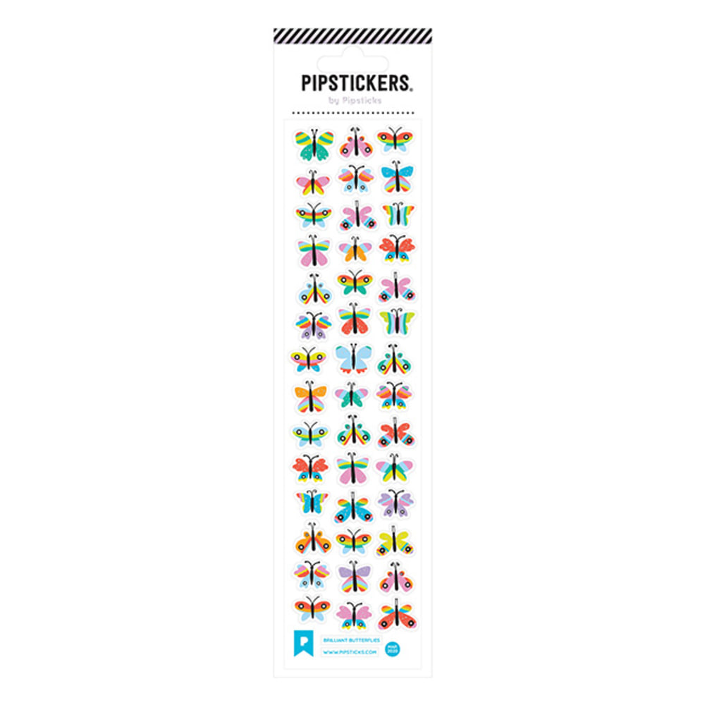 Pipsticks Decorative Stickers, 2" x 8", Brilliant