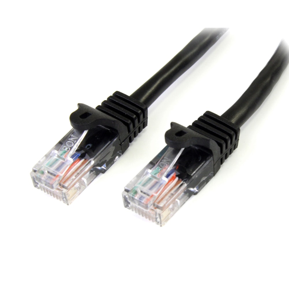 StarTech.com UTP Cat5e Snagless Patch Cable, 25', Black