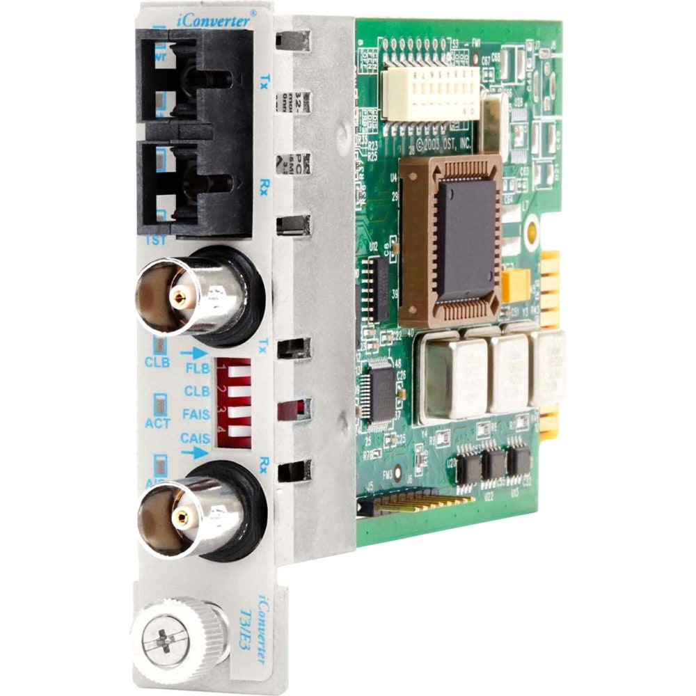 Omnitron iConverter T3/E3 Fiber Media Converter Coaxial SC