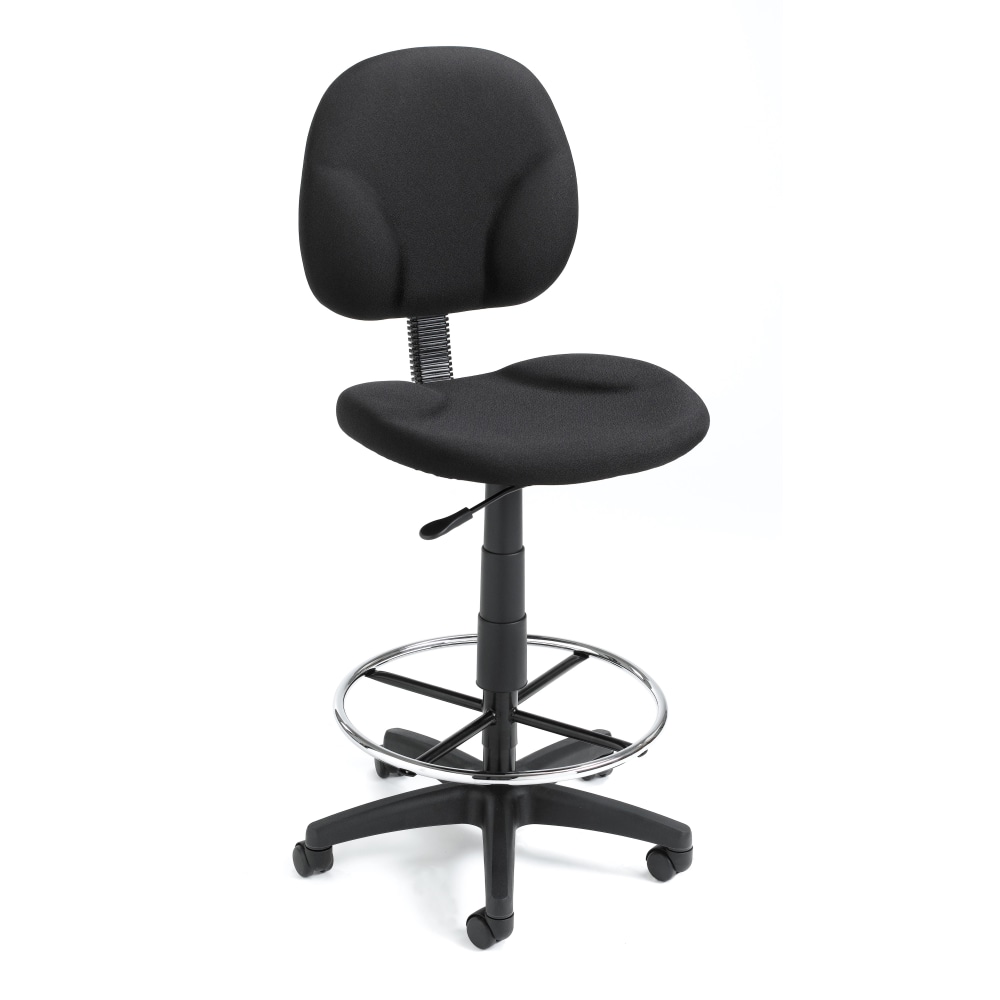 Boss Office Products Stand-Up Fabric Drafting Chair With