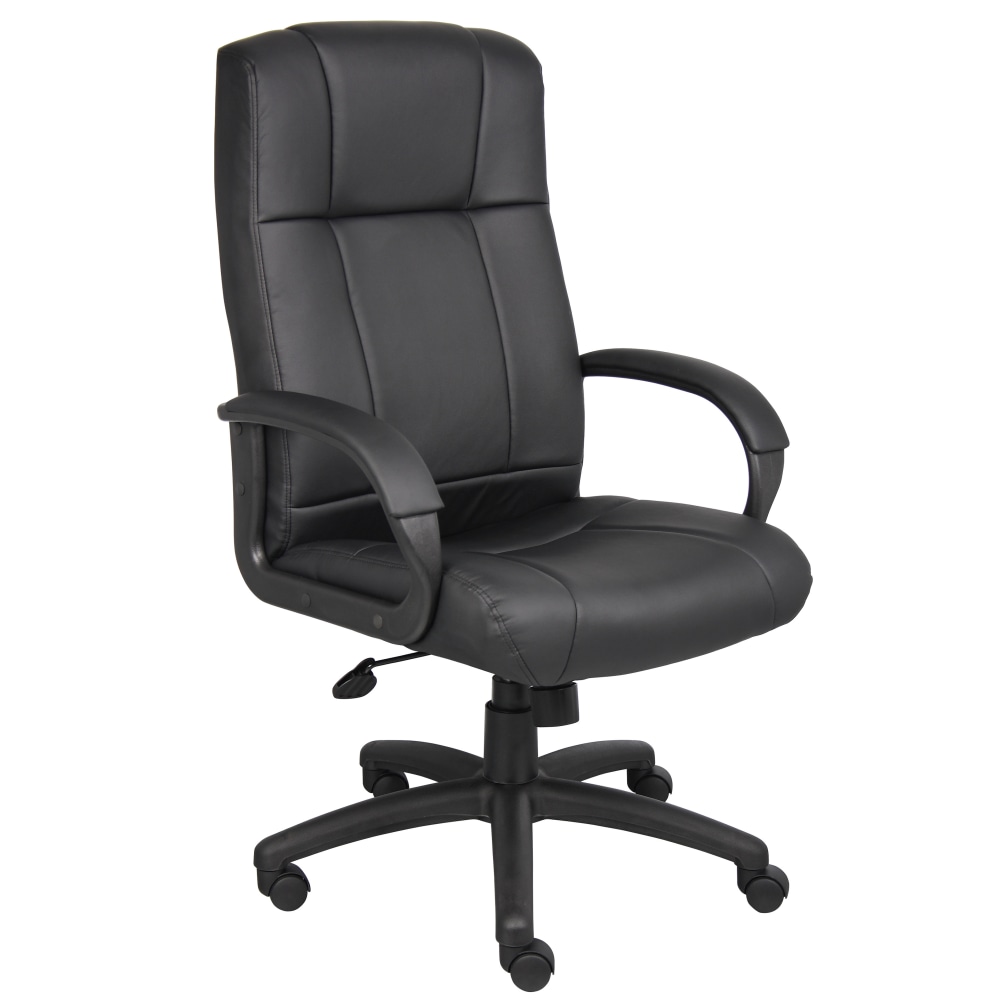Boss Office Products Ergonomic Caressoftplus Vinyl High-Back