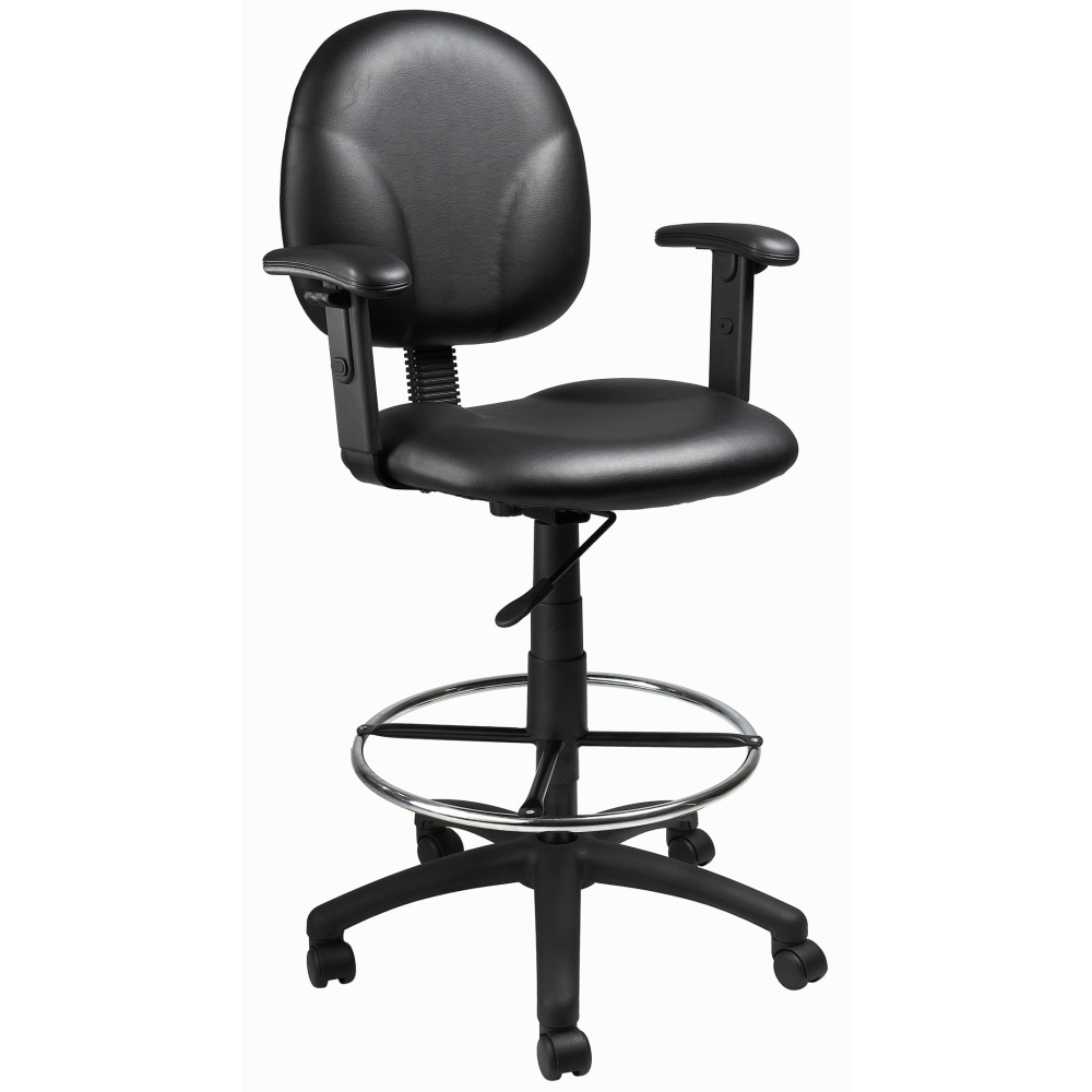 Boss Office Products Drafting Stool With Antimicrobial