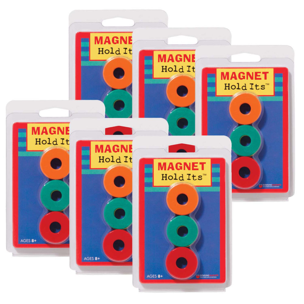 Dowling Magnets® Ceramic Ring Magnets, 6 Per Pack,