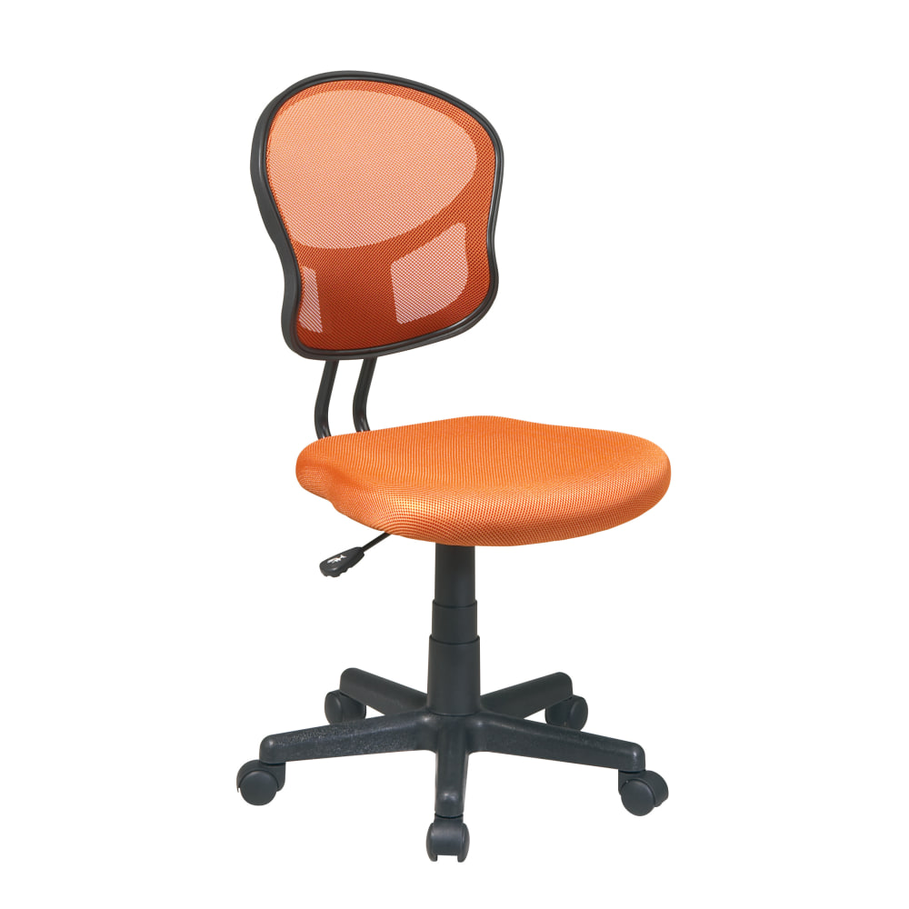 OSP Designs Screen Back Task Chair, Orange
