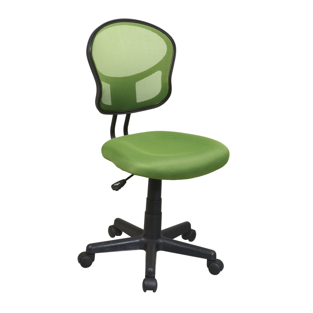 OSP Designs Screen-Back Task Chair, Green