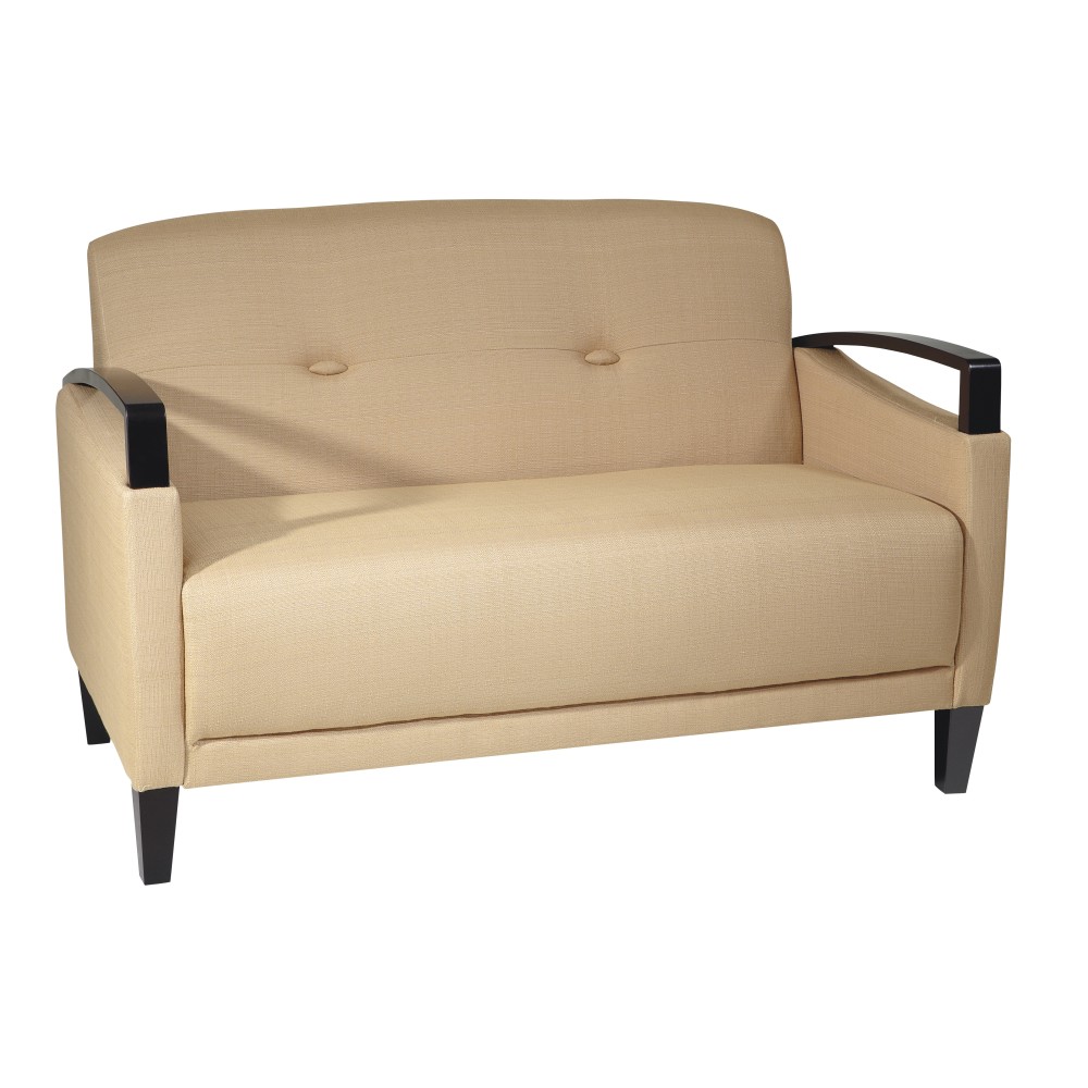 Ave Six Main Street Loveseat, Woven Wheat/Espresso