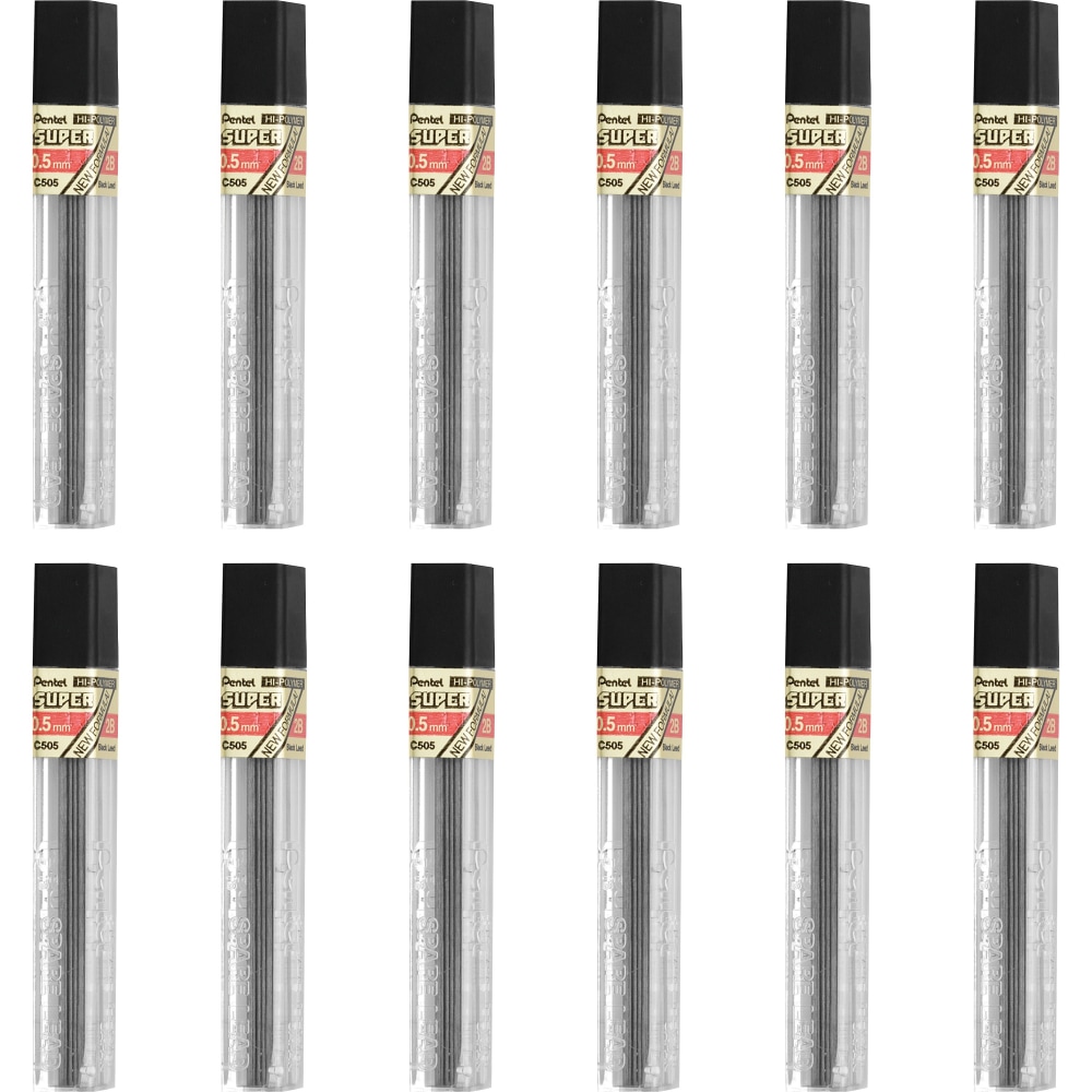 Pentel Super Hi-Polymer Leads - 0.5 mmFine Point