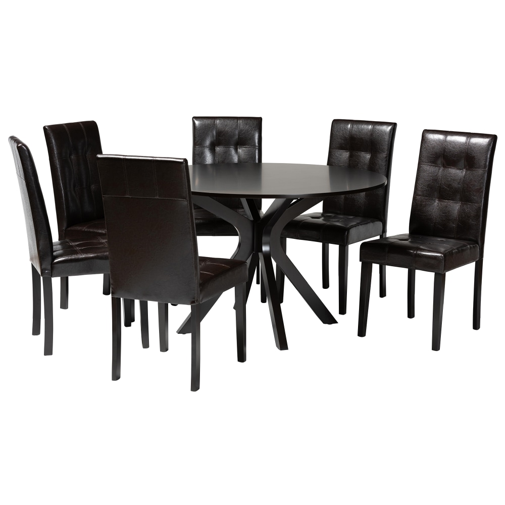 Baxton Studio Marie Dining Set, 29-15/16”H x 47-1/4”W